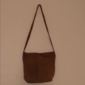 UO brown suede hobo crossbody/shoulder bag